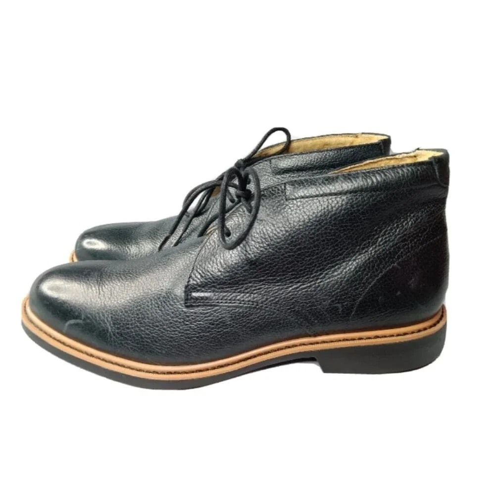 Cole Haan Classic Two Eye Chukka Boots Men's Size 8 M C12686 Dark Green Leather